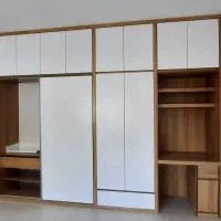 کمد دیواری سفید قهوه ای پاک چوب اقساط