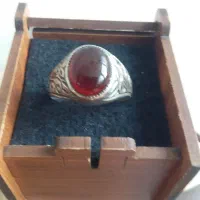 گوشواره طلابادودرصدفروش فوری وانگشترنقره عقیق|جواهرات|اردبیل, |دیوار