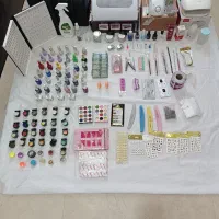 وسایل کاشت ناخن کامل یووی سوهان برقی فن سه موتوره