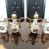 چینی سفید گل برجسته دکوری ویترینی سیلور پیوتر|ظروف سرو و پذیرایی|کهریزک, |دیوار