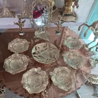 هفت سین پایه دار برنز برنزی