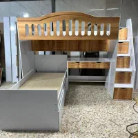 تخت دوطبقه با میزتحریر مدل ترند/اقساط