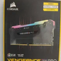 رم  Corsairمدل VENGEANCE RGB PRO ظرفیت ۶۴گیگ(32*2)