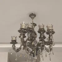 لوستر 10 شاخه برنزی نو