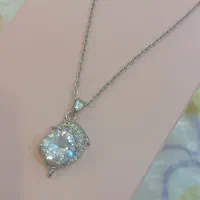 گردنبند استیل طرح جواهر