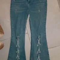 شلوار بوتکات دمپا لی ۴۰ ۴۲ ۴۴ ۳۲ ۳۳ آبی ترک شهریار