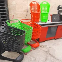 چرخ خرید فروشگاهی ترولی فلزی و پلاستیکی
