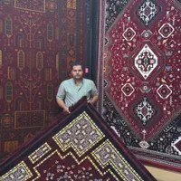 فرش ماشینی 700 شانه طرح اصفهان کاشان|فرش|شیراز, قلات|دیوار