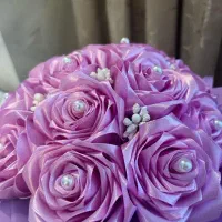 دسته گل های روبانی حرفه ای و با بهترین قیمت|گل مصنوعی|شوشتر, |دیوار