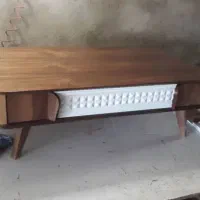 ست جلو مبلی و عسلی گردو