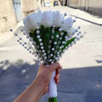 دسته گل عروس ماشین عروس