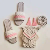 کیف و صندل مکرومه|کیف، کفش، کمربند|کرمان, |دیوار