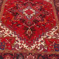 فرش دستباف هریس طرح تاجر بند انگشتی