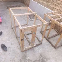 قفس چوبی مرغ و خروس