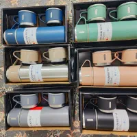 فلاسک سه لیوانه تمام استیل