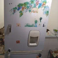 یخچال فریزر دودرب تمیز زنگ زدگی جزعی