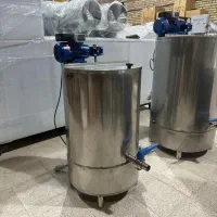 پاتیل پخت شیر 330 لیتری استیل دوجداره با همزن