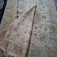 فرش دستبافت علیا تبریز ۳ متری جفت چله و گل ابریشم
