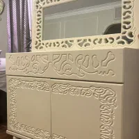 کنسول و آینه  سفید