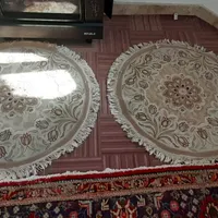 دو فرش گرد با قطر ۱۰۰ سانتی متر