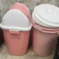 سطل پلاستیکی فشرده درب دار