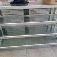 ویترین فروشگاه و مغازه ۴ طبقه بدون زنگ زدگی تمیز