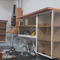 کابینت فلزی۵متر، وآبچکان وهودو۱۲مترپرده حریر|آب‌چکان و نظم‌دهنده ظروف|ایوان, |دیوار