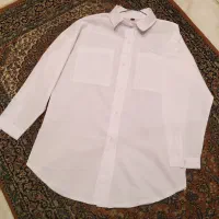 شومیز سفید و رومایویی کاملا نو