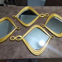 آینه دکوراتیو طلایی|آینه|الوند, |دیوار