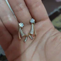 گوشواره ژوپینگ اب طلا کاری شده
