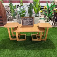 میز جلو مبلی و عسلی تمام چوب مدل لب تاپی