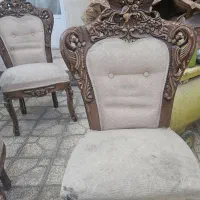 صندلی چوب گردو منبت دست طرح فرشته|صندلی و نیمکت|تهران, حسن‌آباد|دیوار