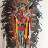 سرخ پوست ،سرخپوست شاخدار دیوارکوب