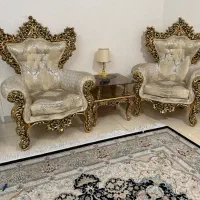 مبلمان سلطنتی ۹نفره سالم و در حد|مبلمان خانگی و میز عسلی|محمدشهر, سیدآباد|دیوار