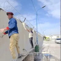 پلاستر سیمان سیاه و سفید انجام میدهم