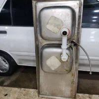 سینگ  دو لنگه با شیر آلات|لوازم سرویس بهداشتی|رشت, پیرکلاچای|دیوار