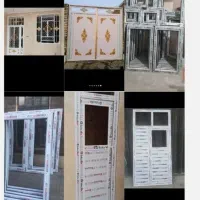 درب آهنی pvc تک دو جداره طرح باربیکن