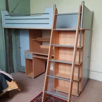تخت خواب -میز کامپیوتر و مطالعه-با کمد و رگال|تخت و سرویس خواب|کرمانشاه, |دیوار