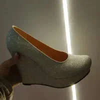 کفش مجلسی زنانه نقره ای سایز ۳۸