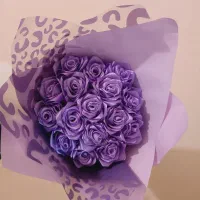 دسته گل روبانی
