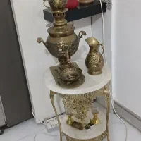 سماور برنجی با لوازم کامل مناسب جهیزیه
