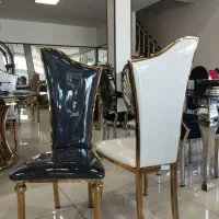 صندلی فلزی برای خانه عقدی مدل سینتیا/پشت بلندو خاص