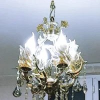 لوستر فانوسی 4 شاخه 4 شعله تولیدی رستمی