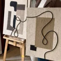 تابلو نقاشی مینیمال مدرن برجسته