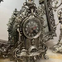 اینه و کنسول وشمعدانی و ساعت طرح برنز|بوفه، ویترین، کنسول|کرمانشاه, |دیوار