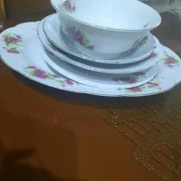 چینی گل سرخی ژاپنی ( یاماتسو)|ظروف سرو و پذیرایی|کرج, جهان‌شهر|دیوار