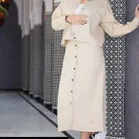 کت و دامن اسپرت کتان