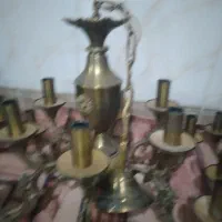 لوستر برنزی|لوستر و چراغ آویز|همدان, |دیوار