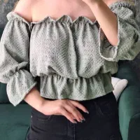 شومیز یقه قایقی