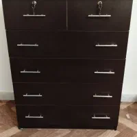 دراور شیک MDF قهوه‌ای ۶ کشویی